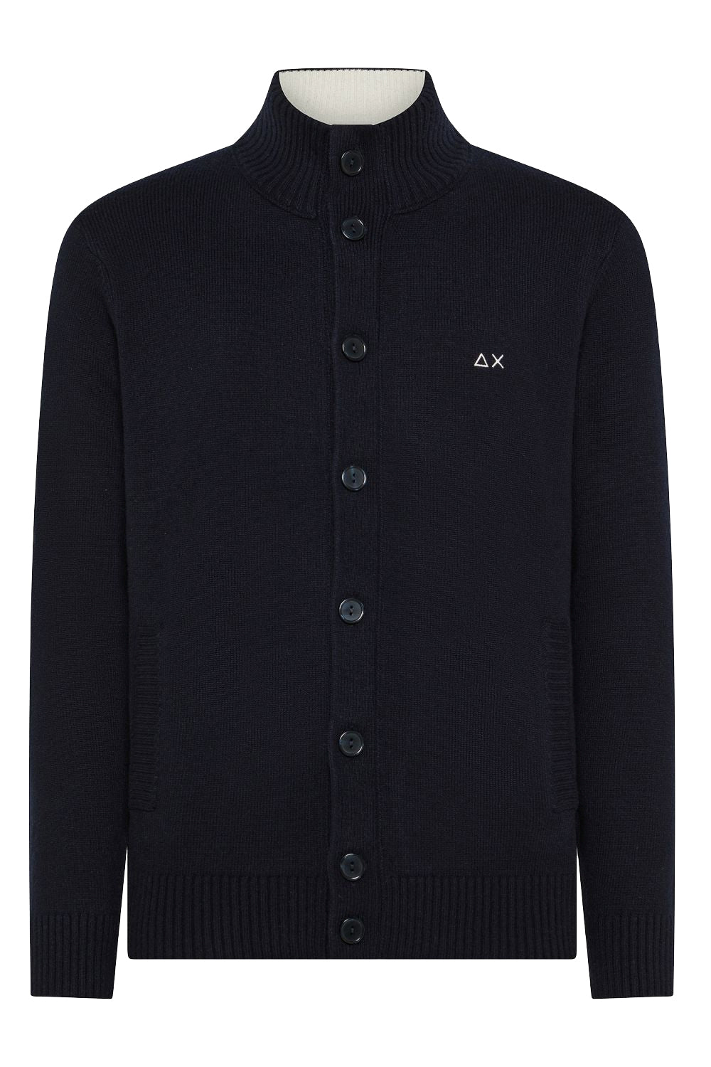 SUN68 Cardigan in lana e cashmere con bottoni
