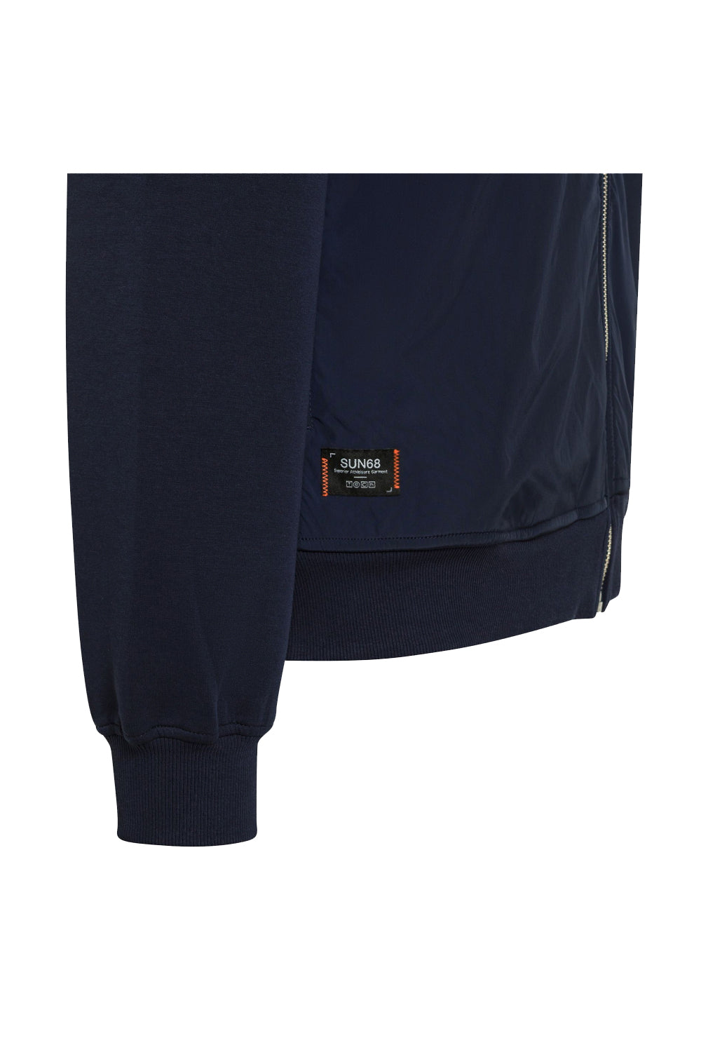 SUN 68 Felpa in cotone e nylon con zip