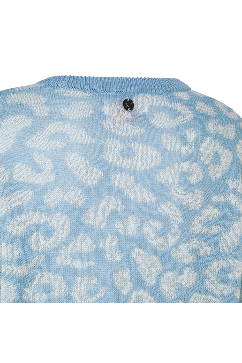 SUN68 Maglia animalier in lana e cotone
