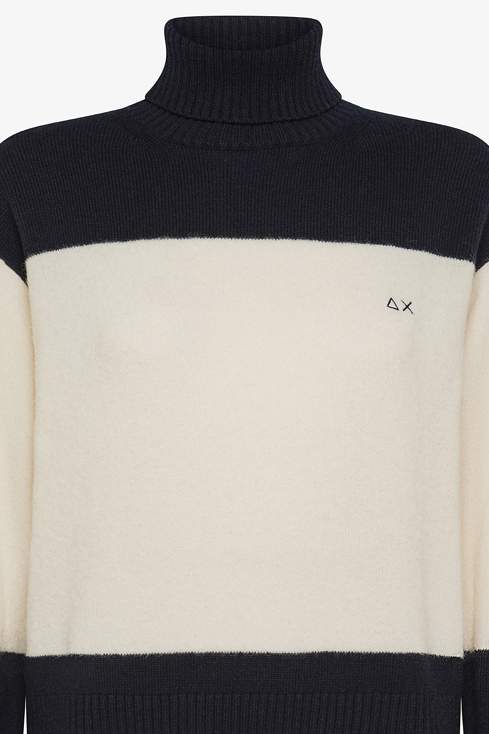SUN68 Maglia collo alto color block Uncategorized SUN 68