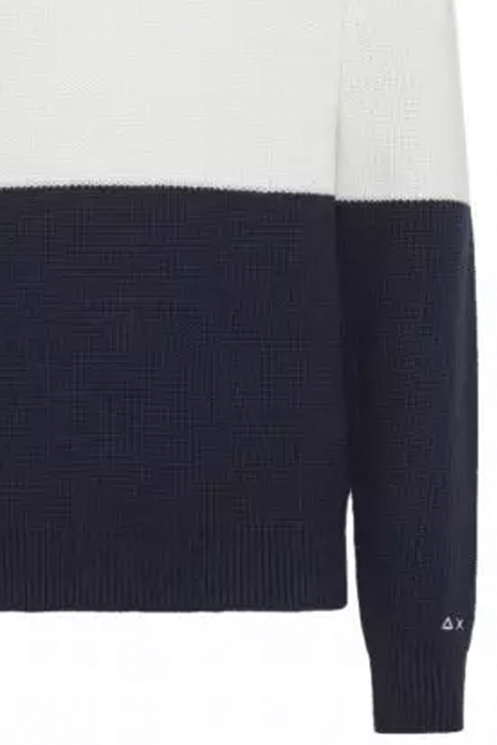 SUN 68 Maglia girocollo bicolore