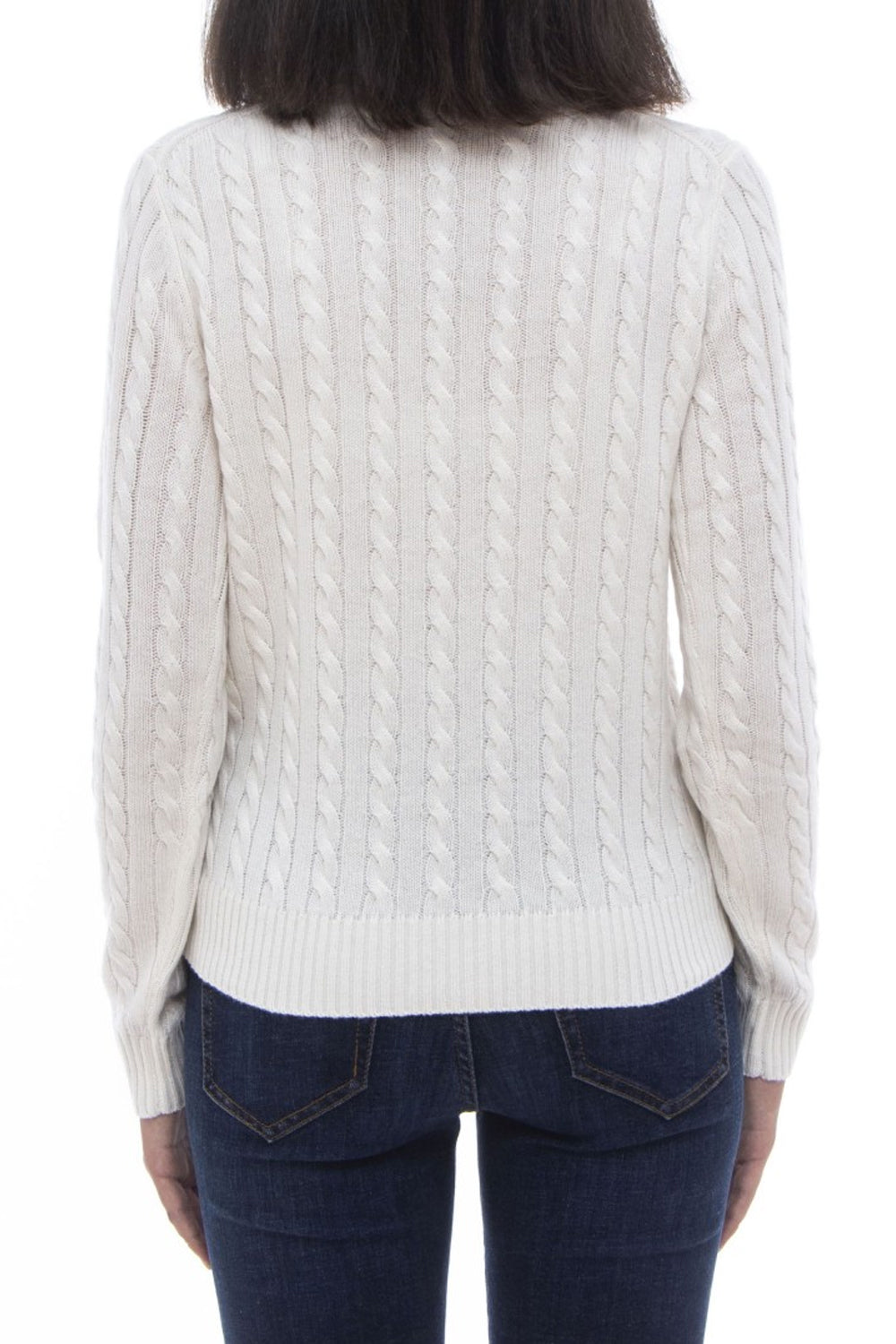SUN 68 Maglia a trecce con taschino