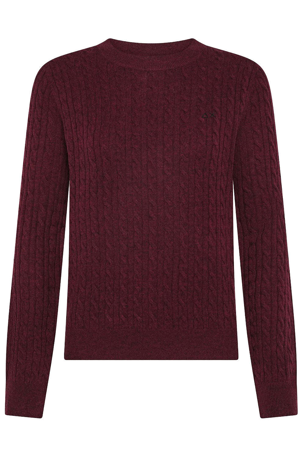 SUN68 Maglione in lana e cashmere a trecce