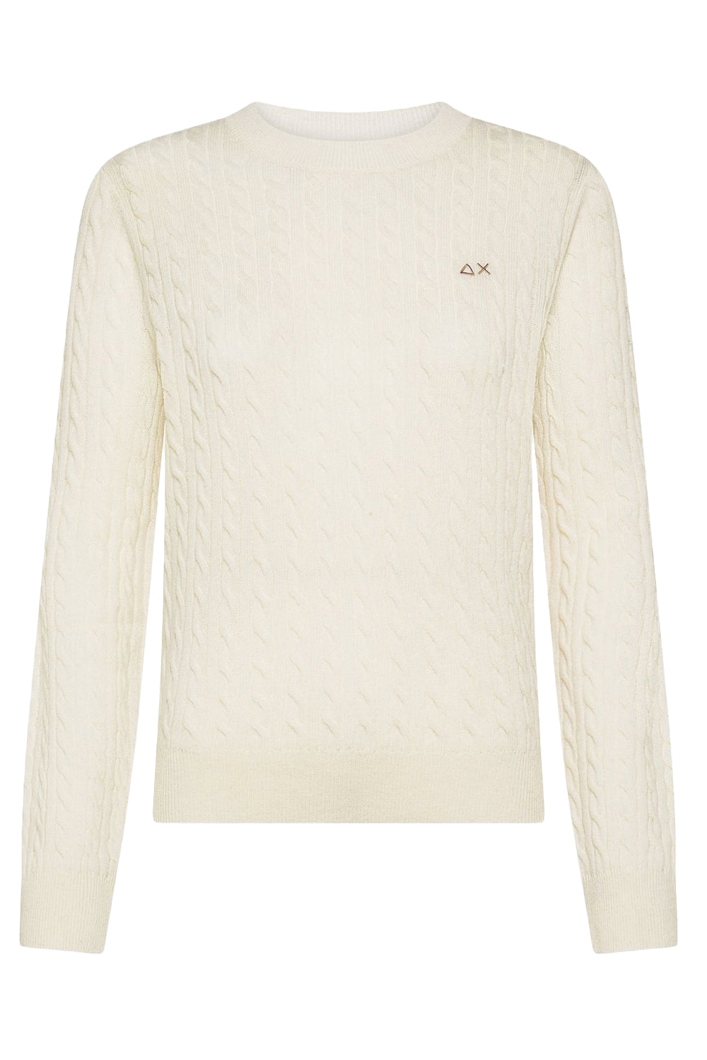 SUN68 Maglione in lana e cashmere a trecce