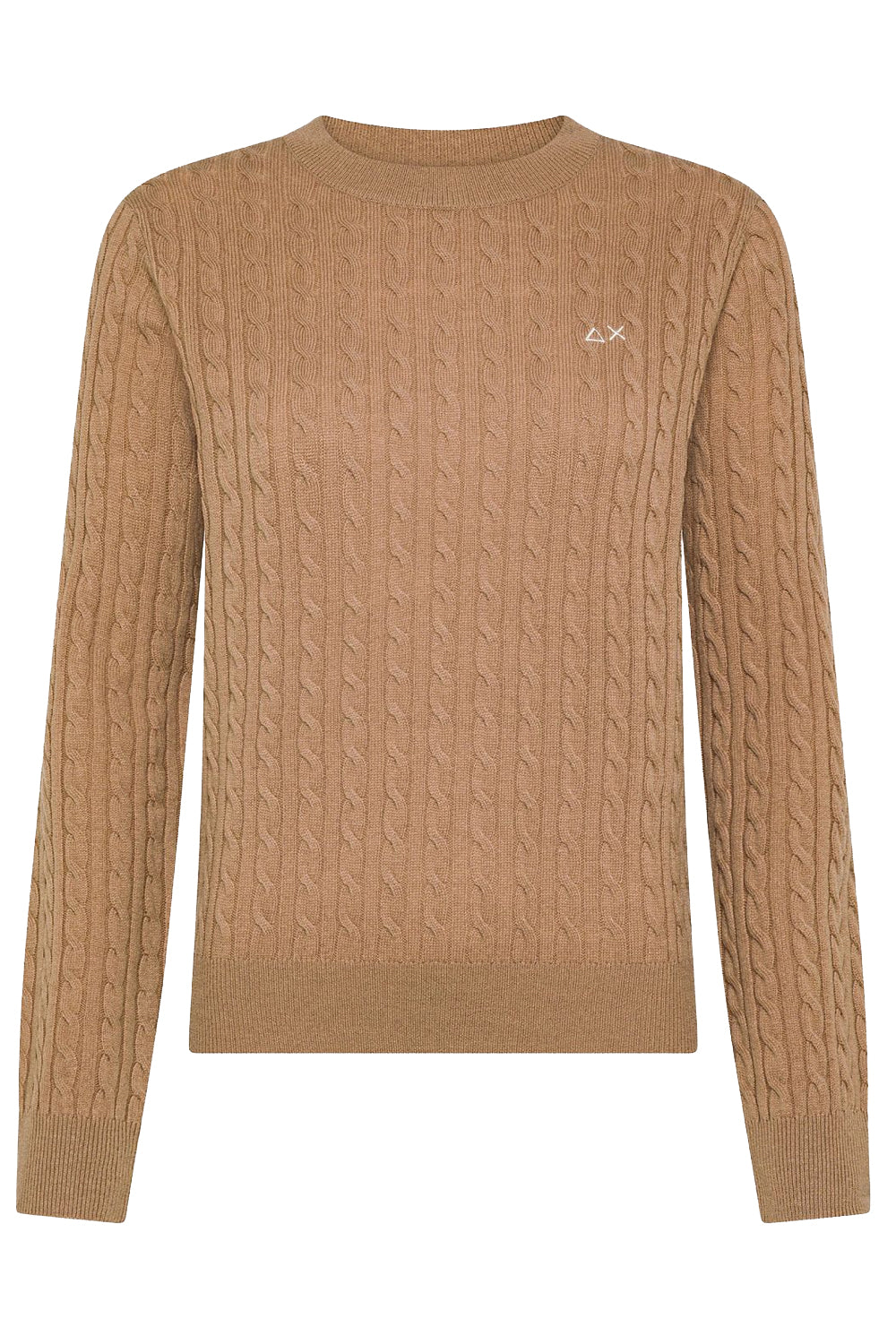 SUN68 Maglione in lana e cashmere a trecce