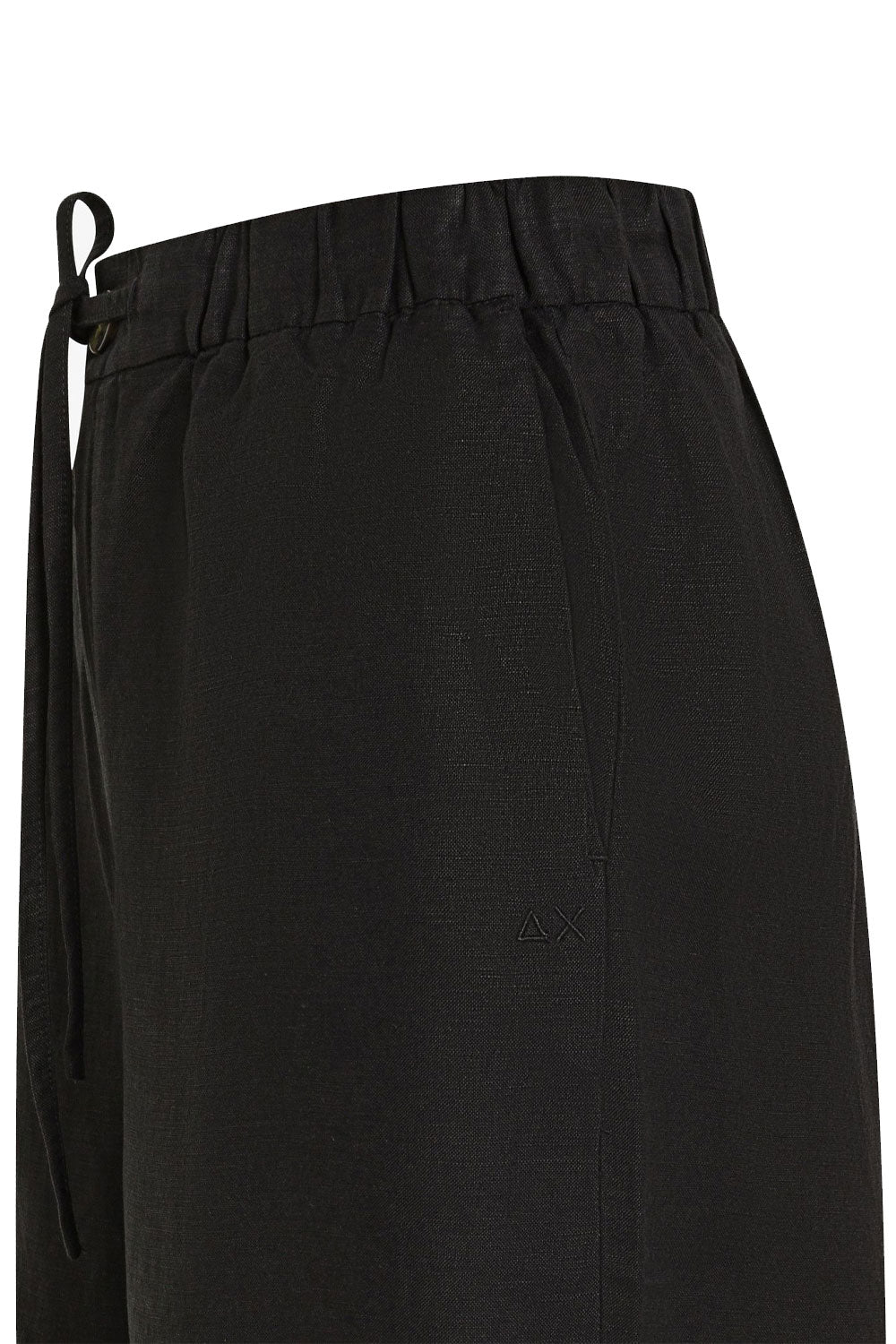 SUN68 Pantalone wide leg in misto lino