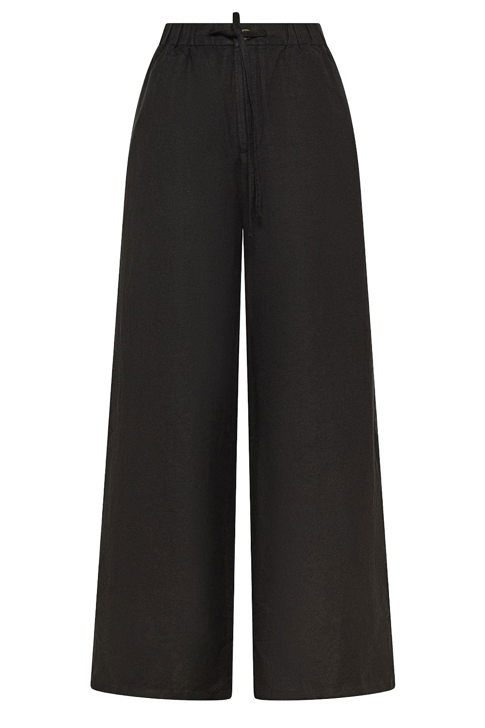 SUN68 Pantalone wide leg in misto lino