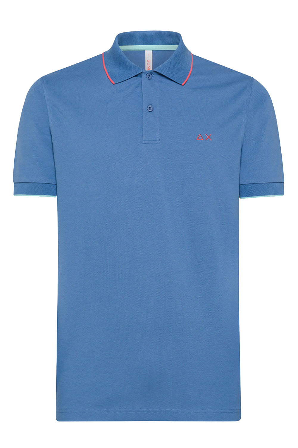 SUN 68 Polo small stripes on collar SUN 68