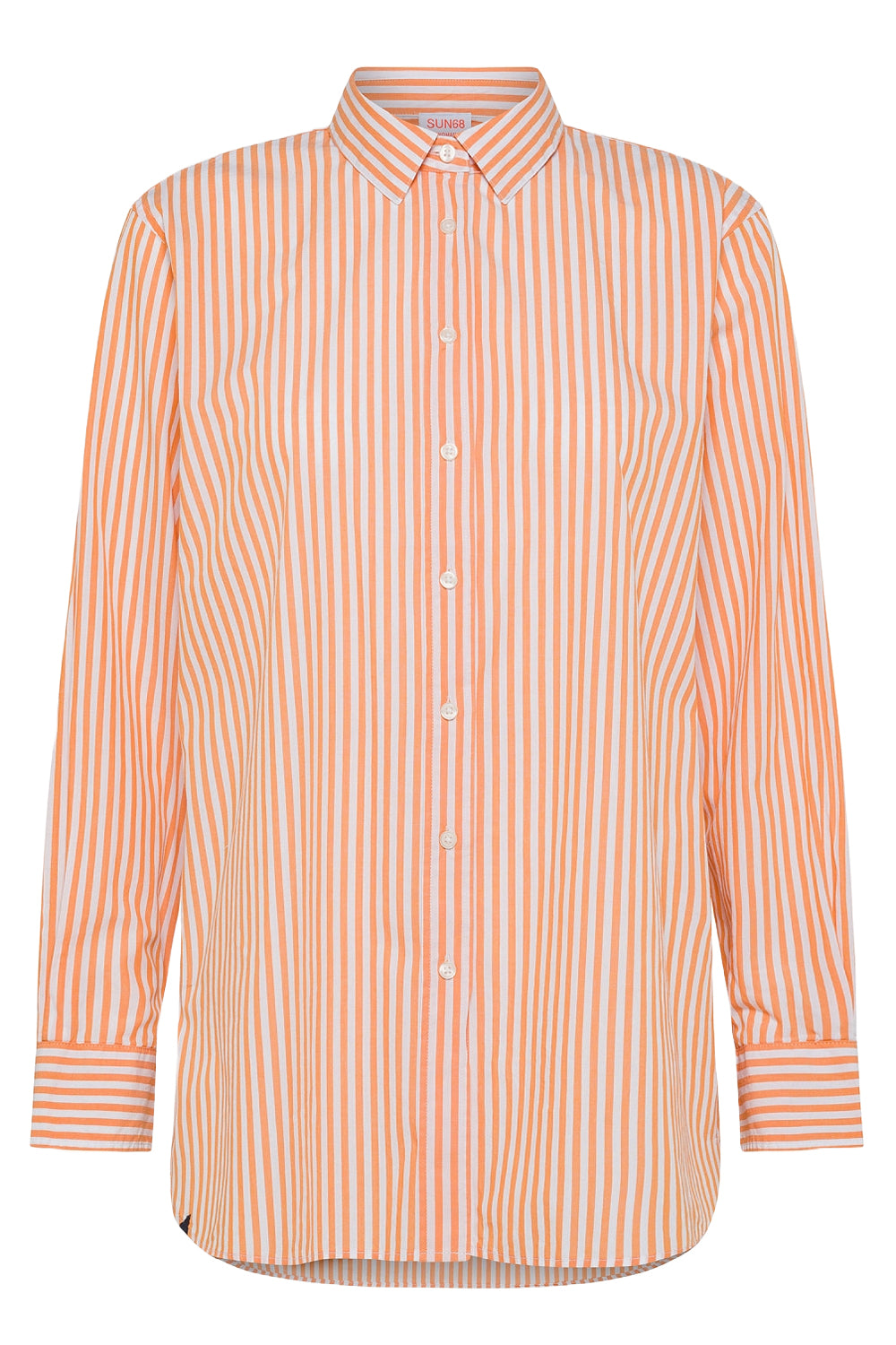 SUN 68 Camicia in cotone oversize a righe