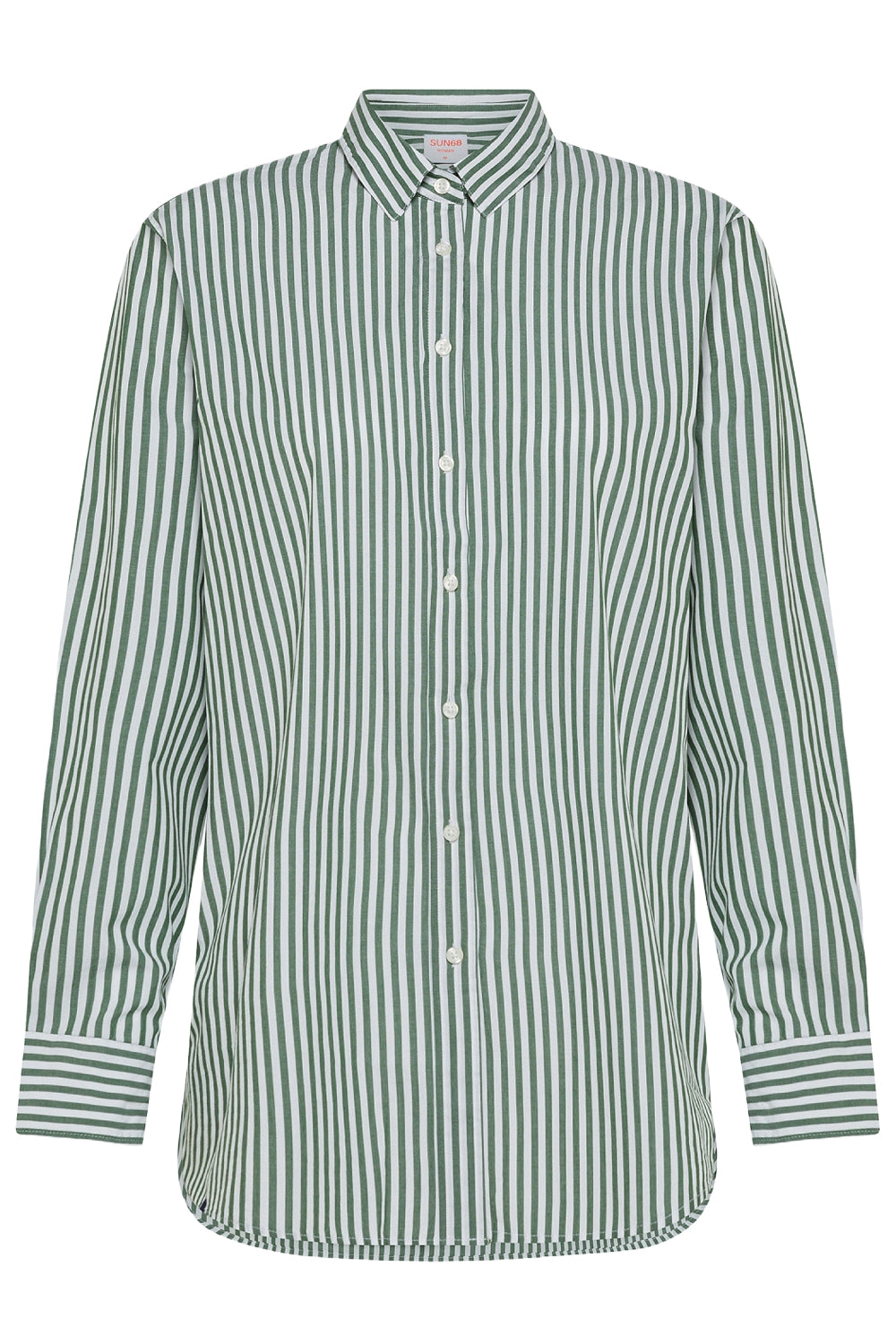 SUN 68 Camicia in cotone oversize a righe