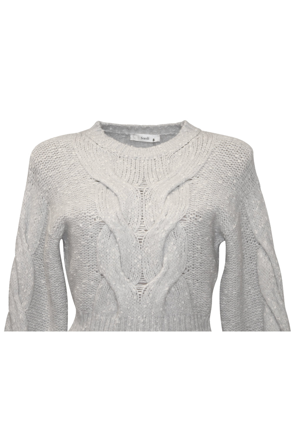 SUOLI Maglia a trecce in misto lana e cotone SUOLI