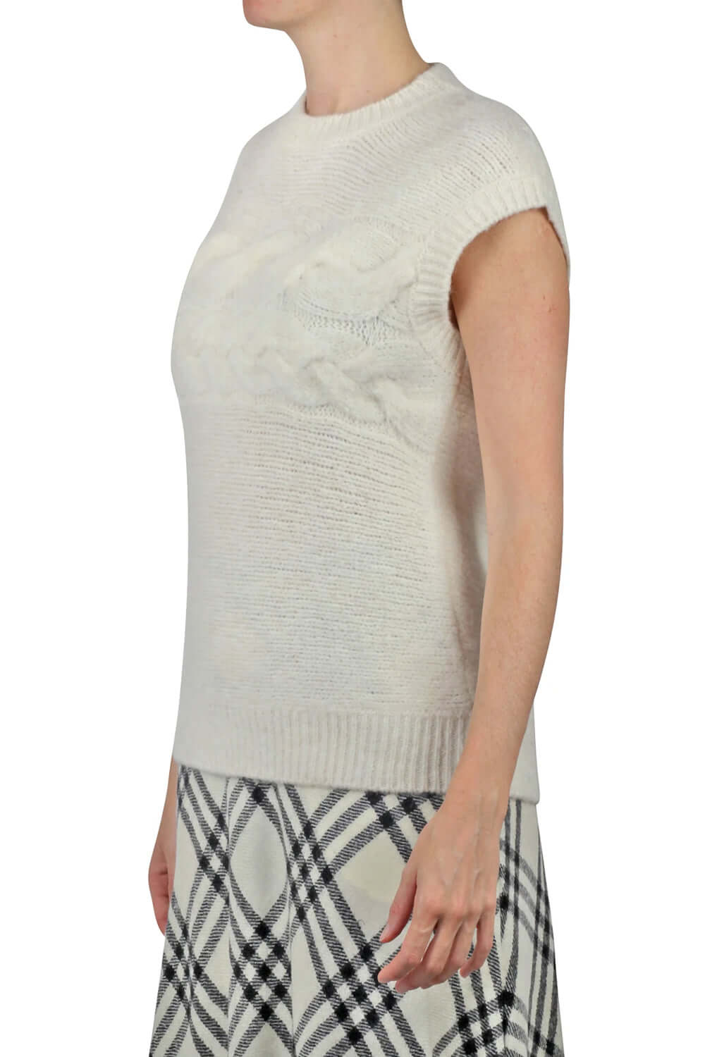 SUOLI Maglia smanicata con treccia Uncategorized SUOLI