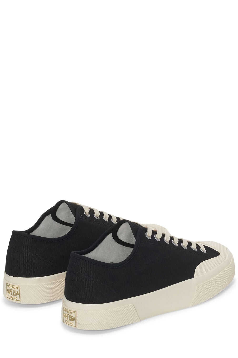 Superga Works Low Cut Uomo: Sneakers in Cotone Nero e Bianco