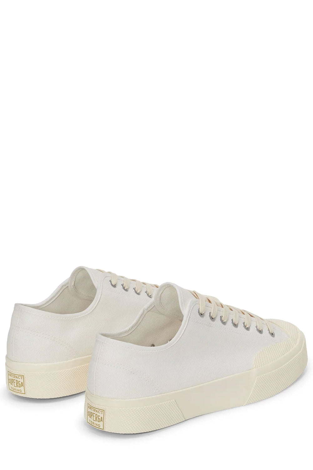 Superga Works Low Cut Uomo: Beige & Bianco
