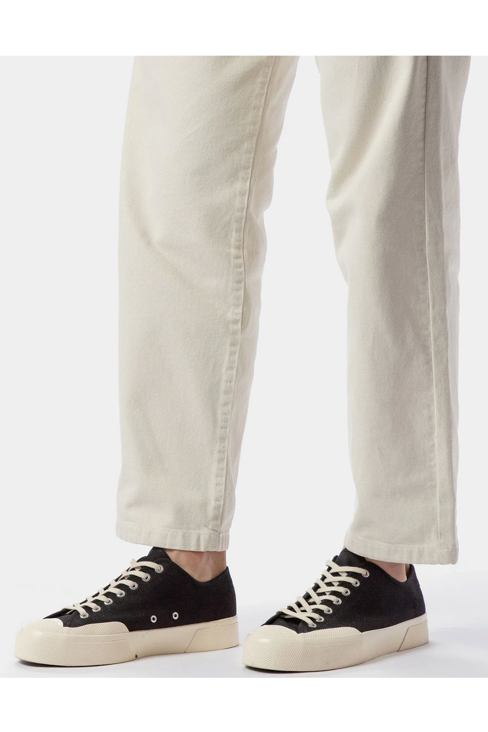 Superga Works Low Cut Uomo: Sneakers in Cotone Nero e Bianco
