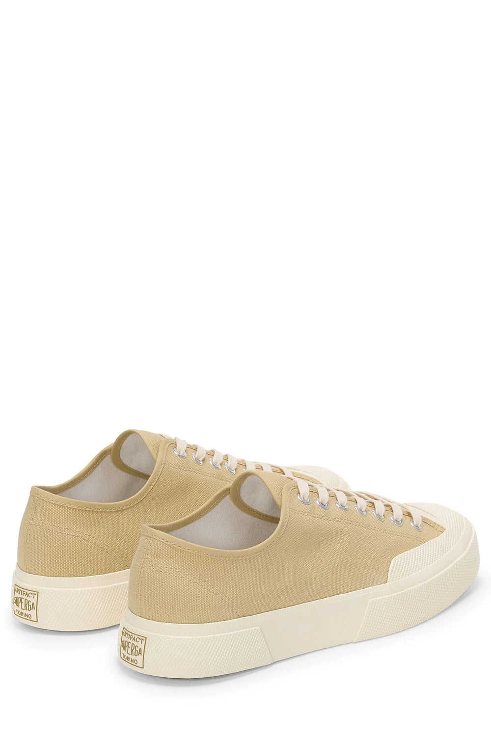 Superga Works Low Cut Uomo: Beige e Bianco