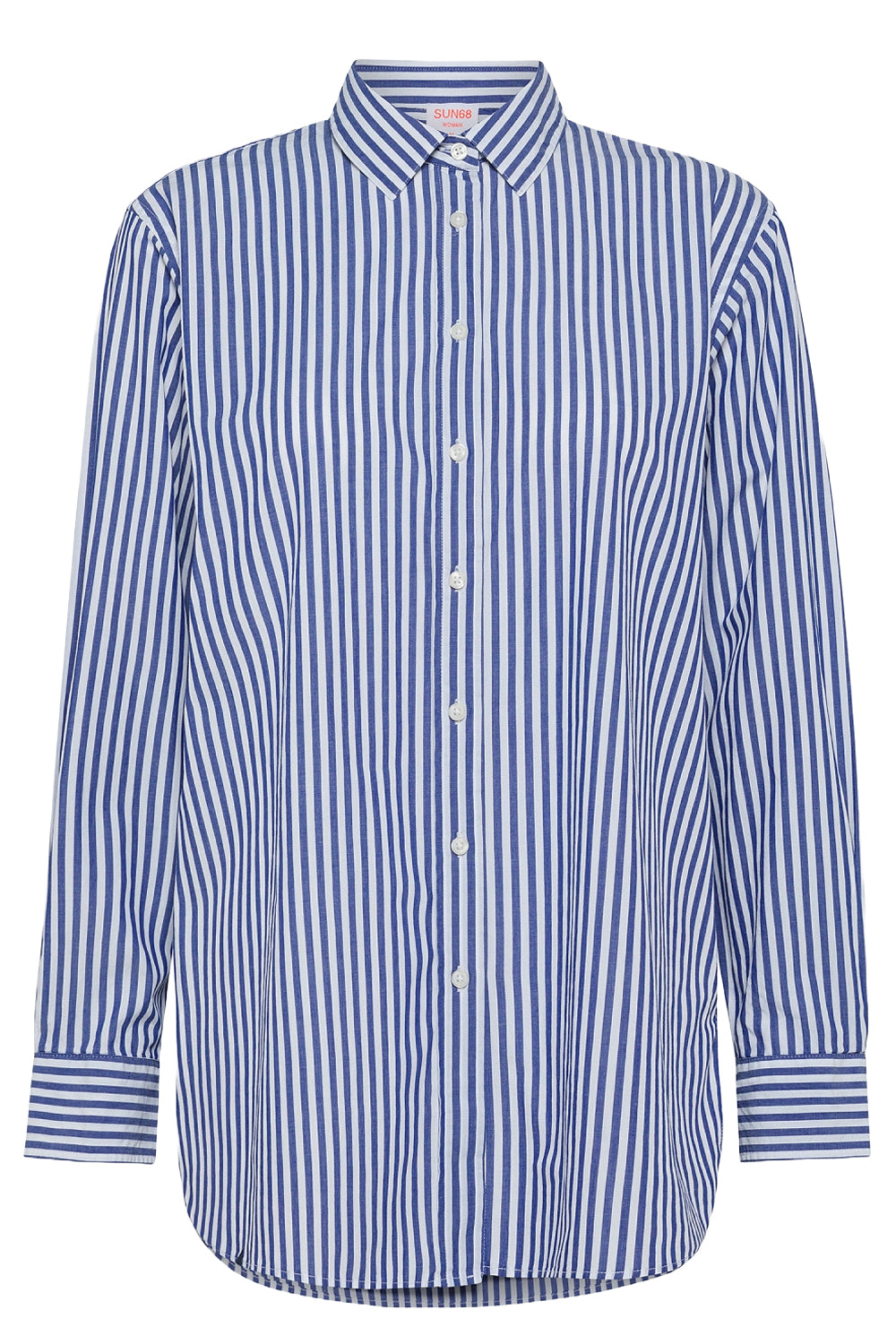 SUN 68 Camicia in cotone oversize a righe Clothing SUN 68