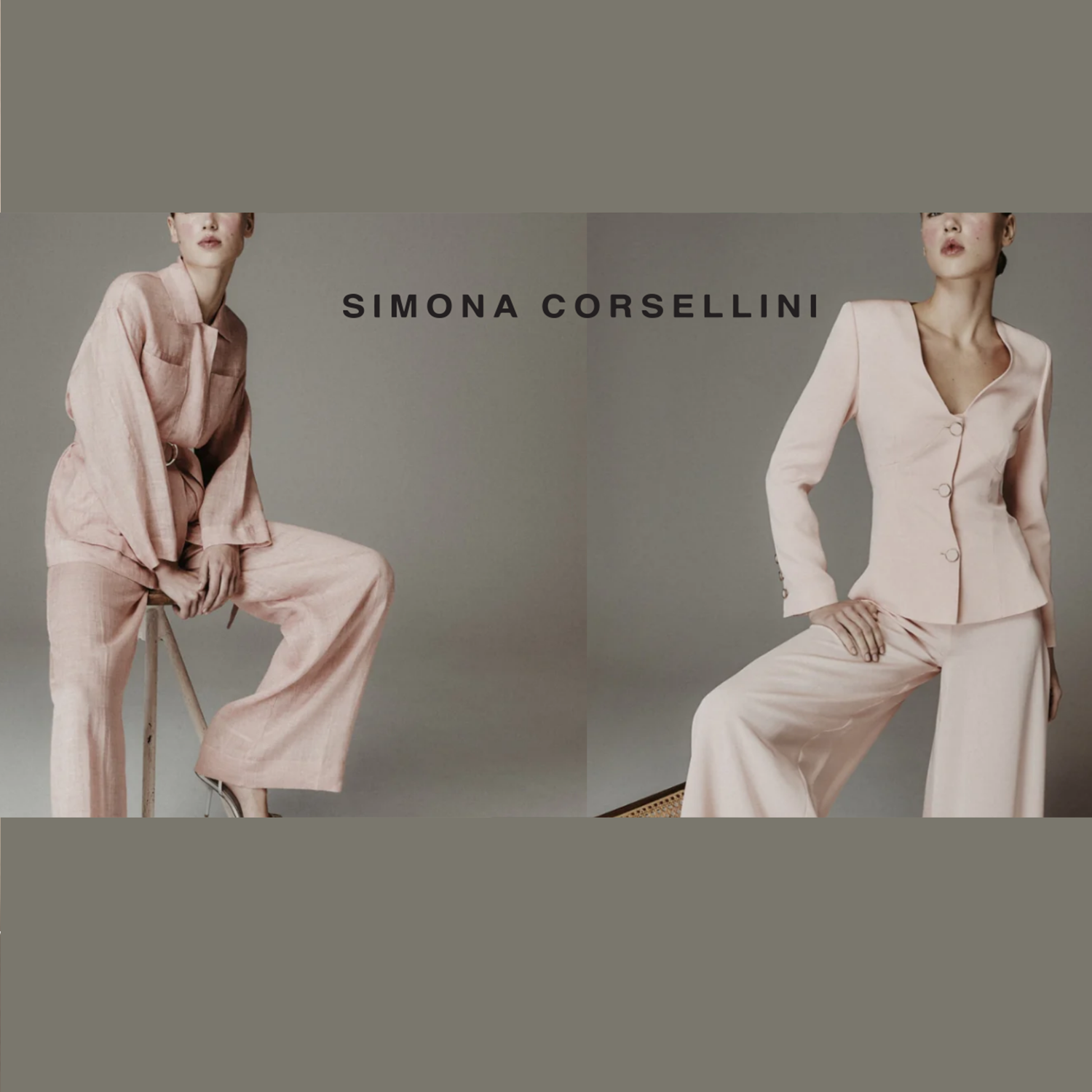 Simona Corsellini abiti tailleur camiciette blusa pantaloni a zampa pantaloni trobetta giacche cappotti trench spolverini top Simona Corsellini
