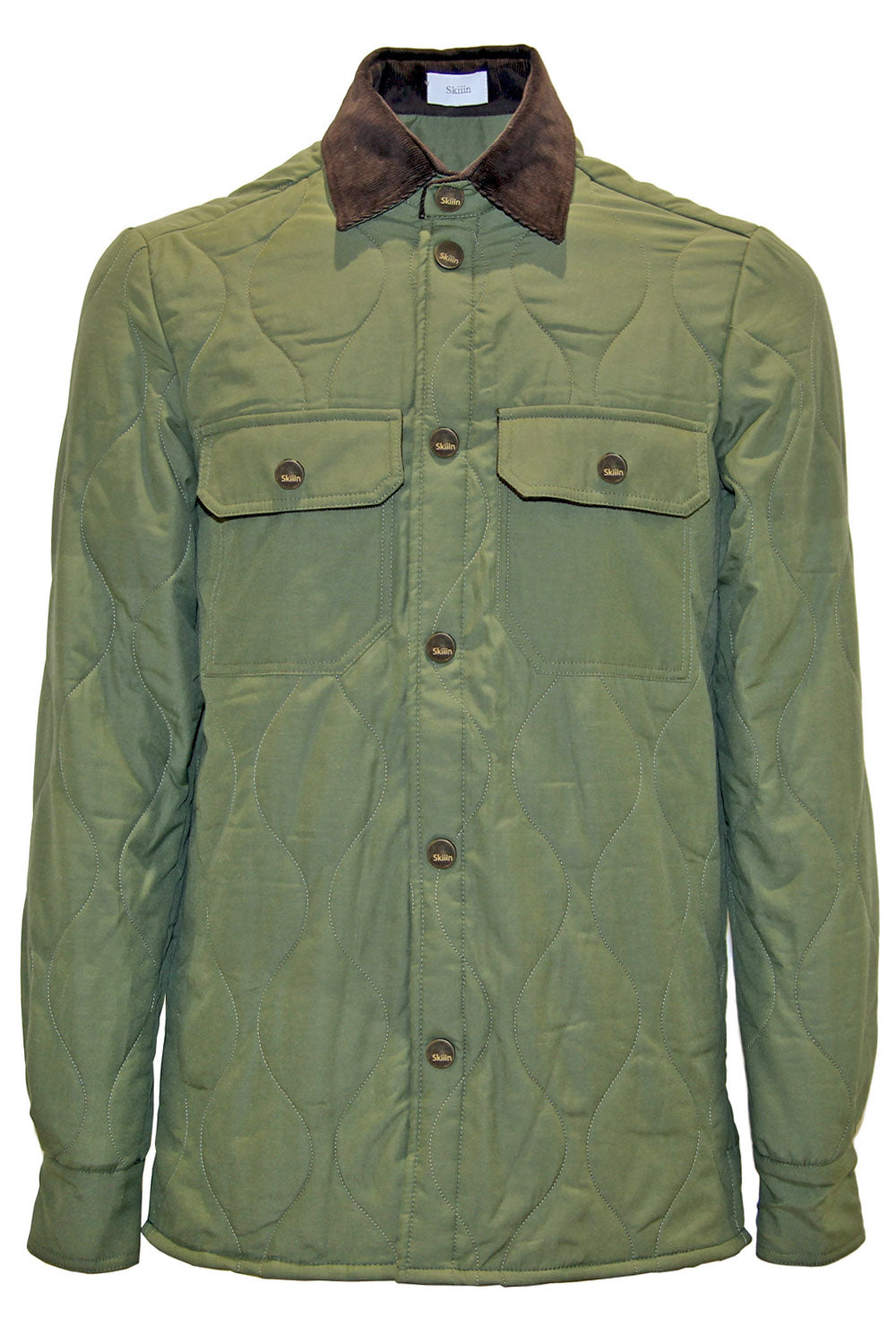 Skiiin Giacca trapuntata con colletto in velluto