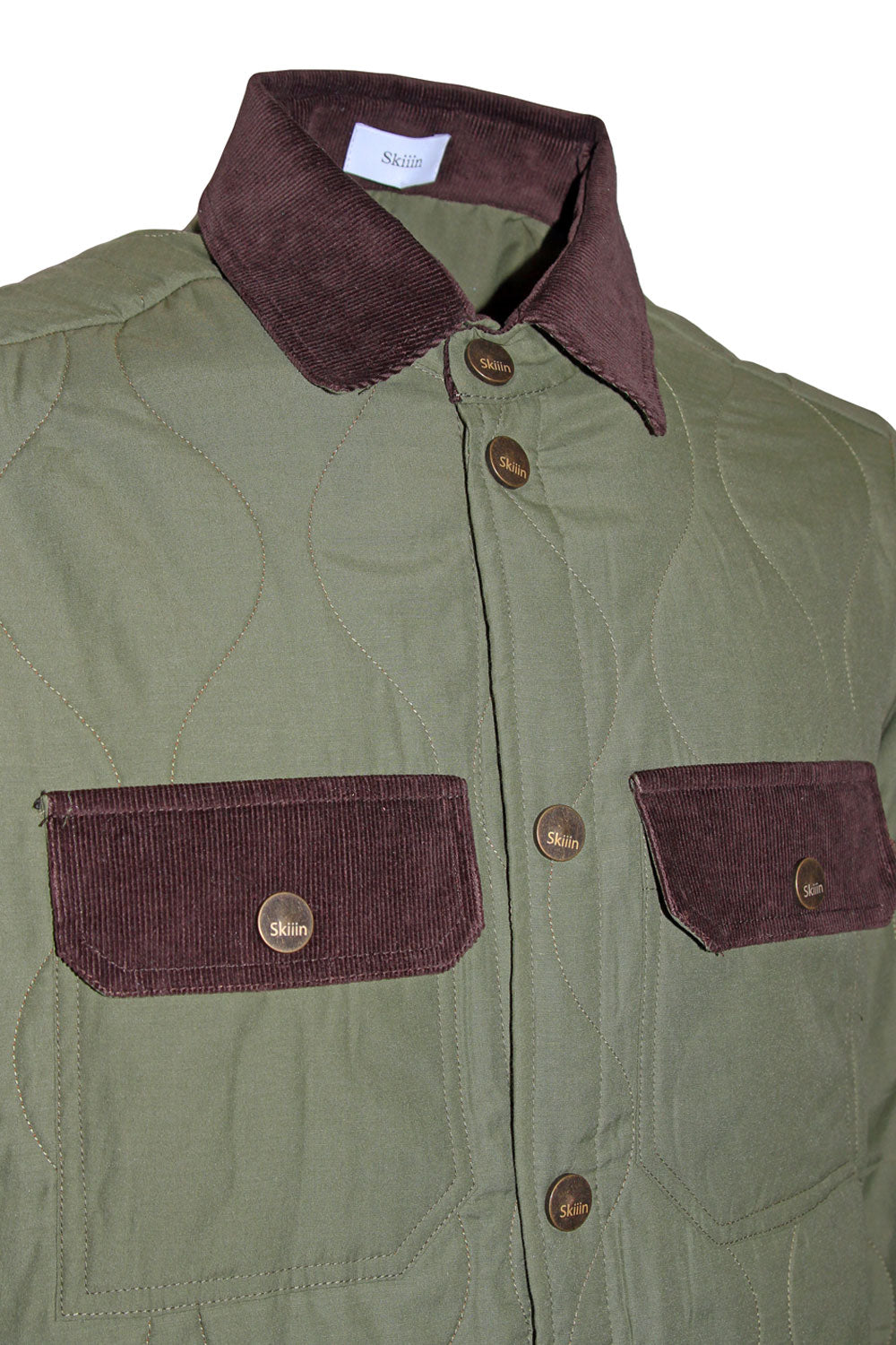 Skiiin Giacca trapuntata con colletto in velluto