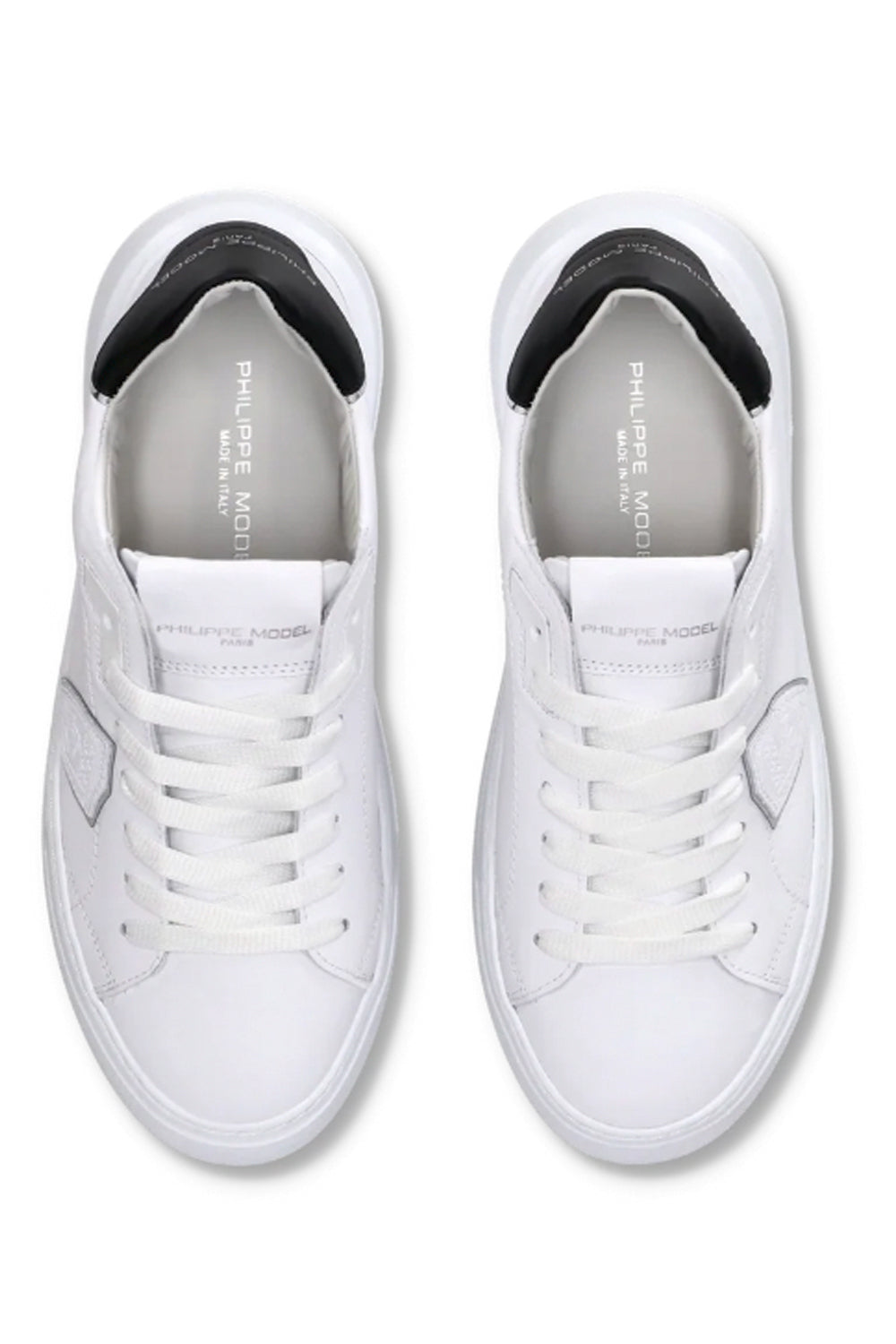 PHILIPPE MODEL Sneaker bassa Temple donna bianco e nero