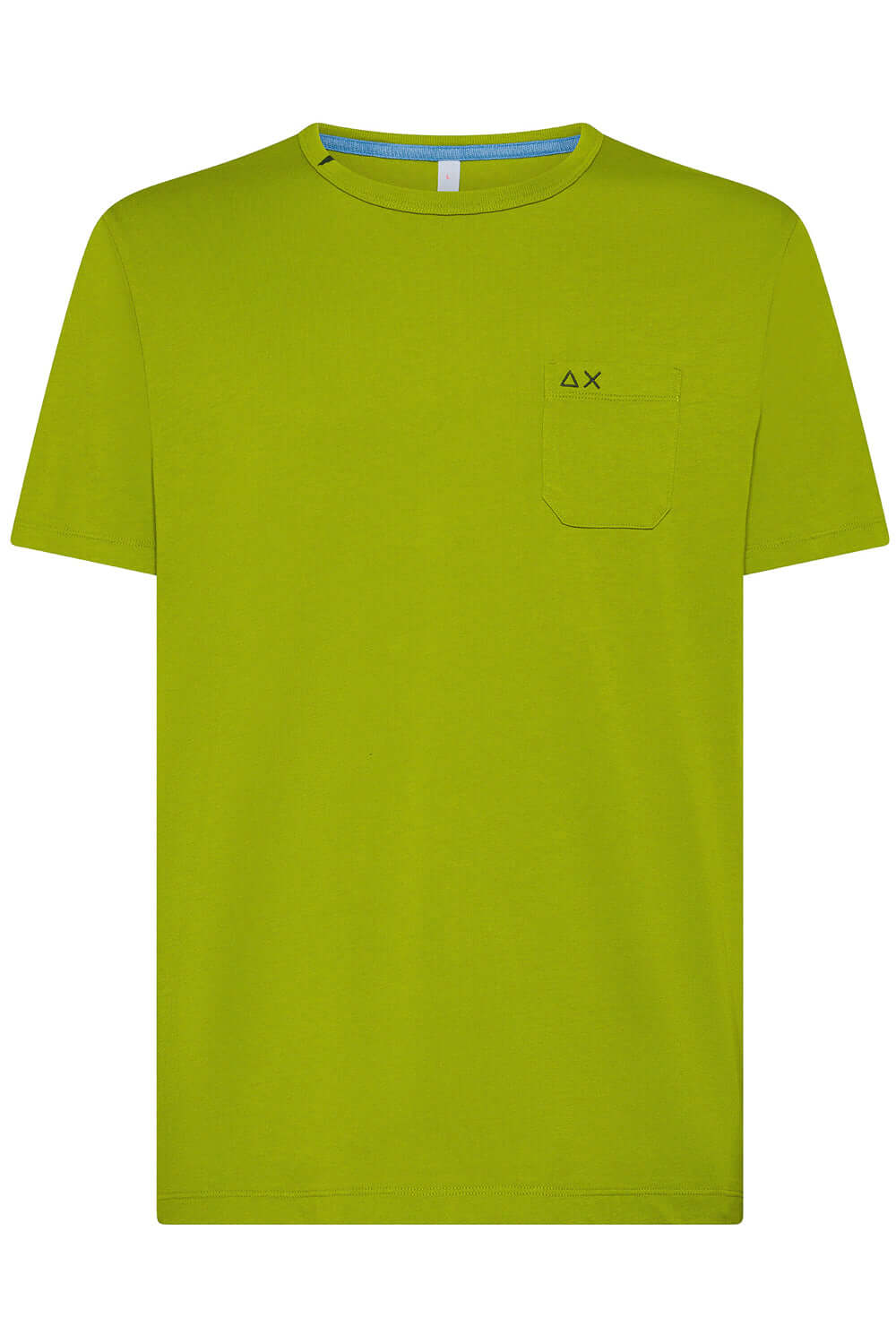 SUN 68 T-shirt basic con taschino T35101-42-Verde-S