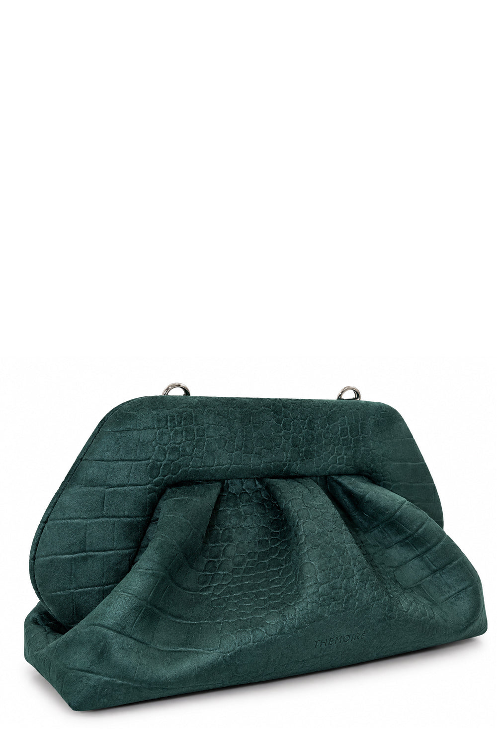 THEMOIRE Borsa bios medium suede croco effect