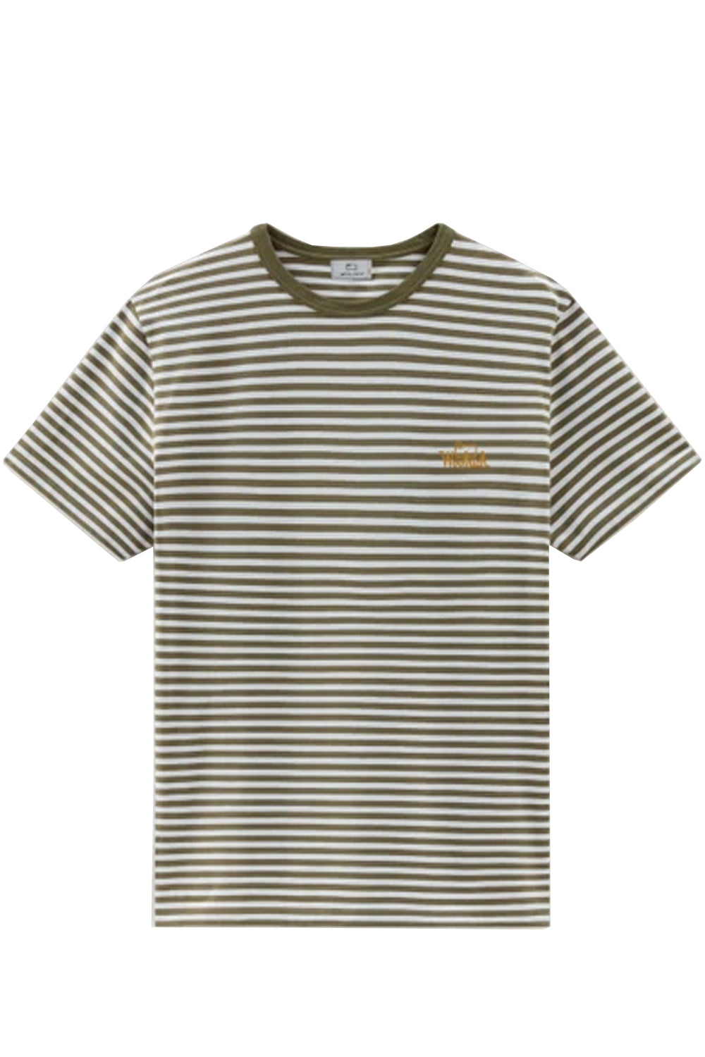 WOOLRICH T-shirt a righe in jersey di cotone elasticizzato