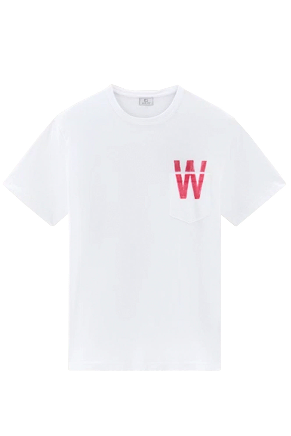 WOOLRICH T-shirt con stampa sul retro e taschino