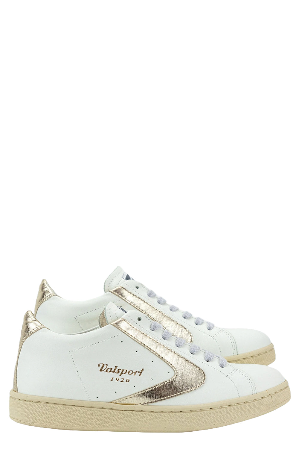 VALSPORT Scarpe Tournament Nappa VT2303W BIANCO ORO LAMINATO 37