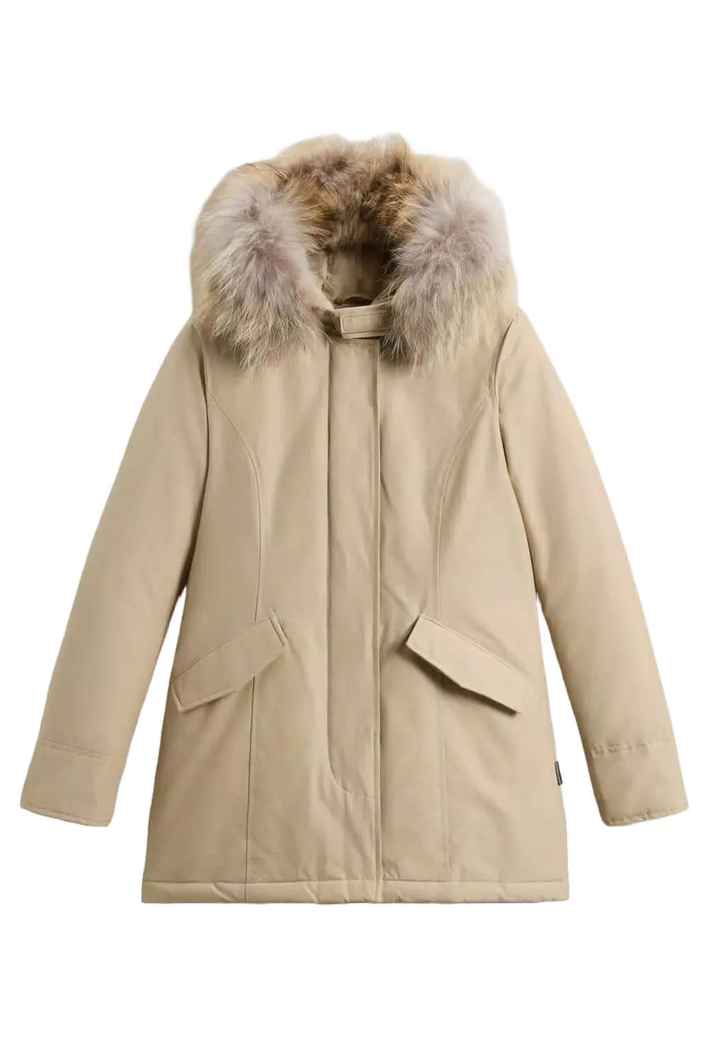 WOOLRICH Arctic Parka in Ramar Cloth con pelliccia removibile