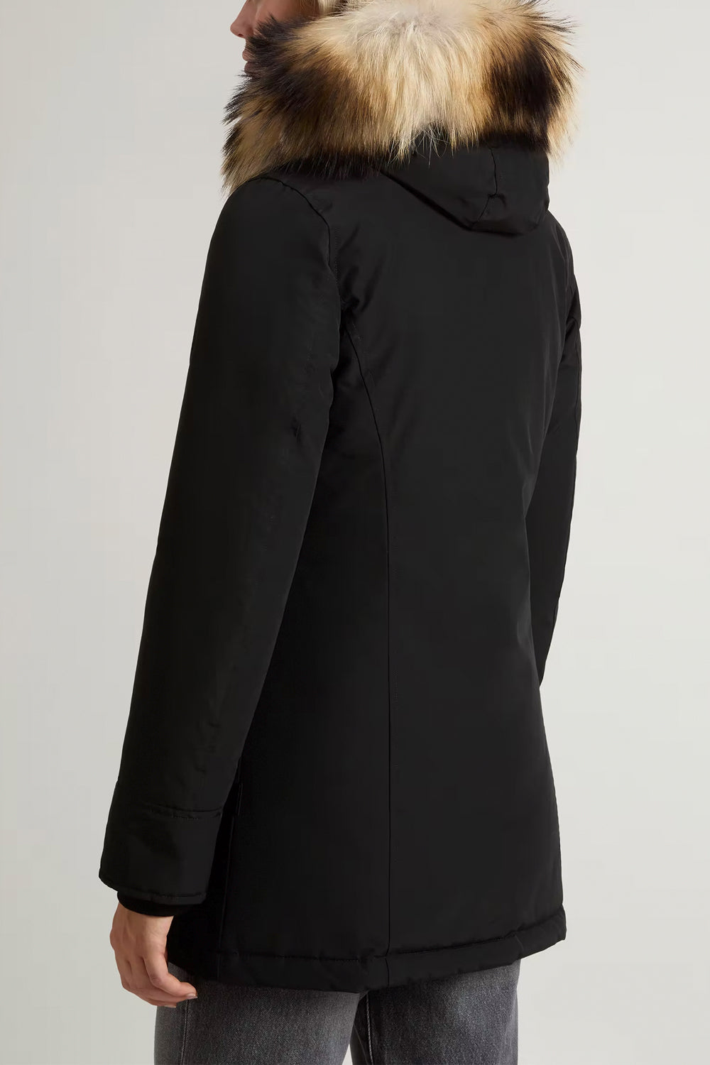 WOOLRICH Arctic Parka in Ramar Cloth con pelliccia removibile