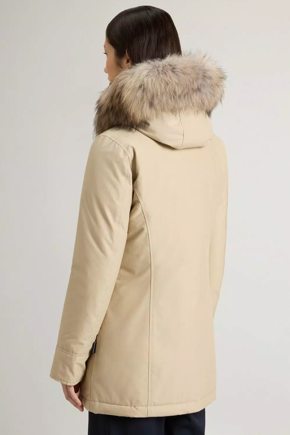 WOOLRICH Arctic Parka in Ramar Cloth con pelliccia removibile