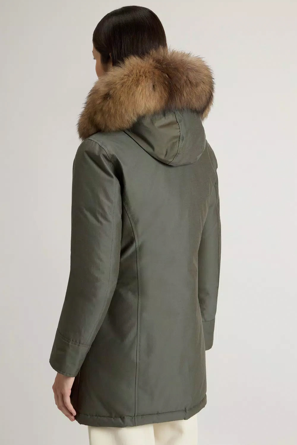 WOOLRICH Arctic Parka in Ramar Cloth con pelliccia removibile