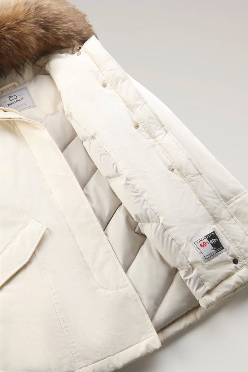 WOOLRICH Arctic Parka in Ramar Cloth con pelliccia WOOLRICH