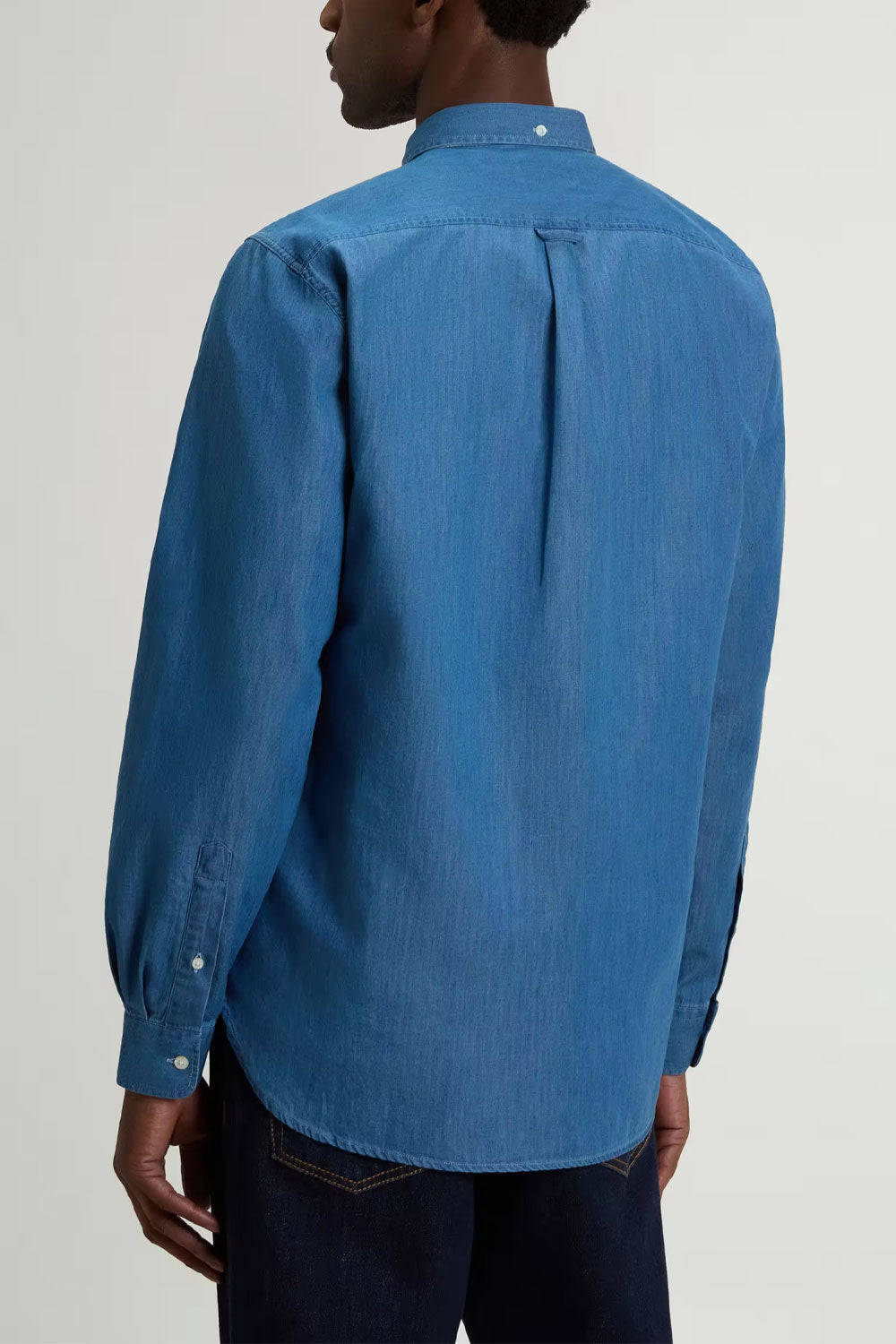 WOOLRICH Camicia in puro cotone con taschino