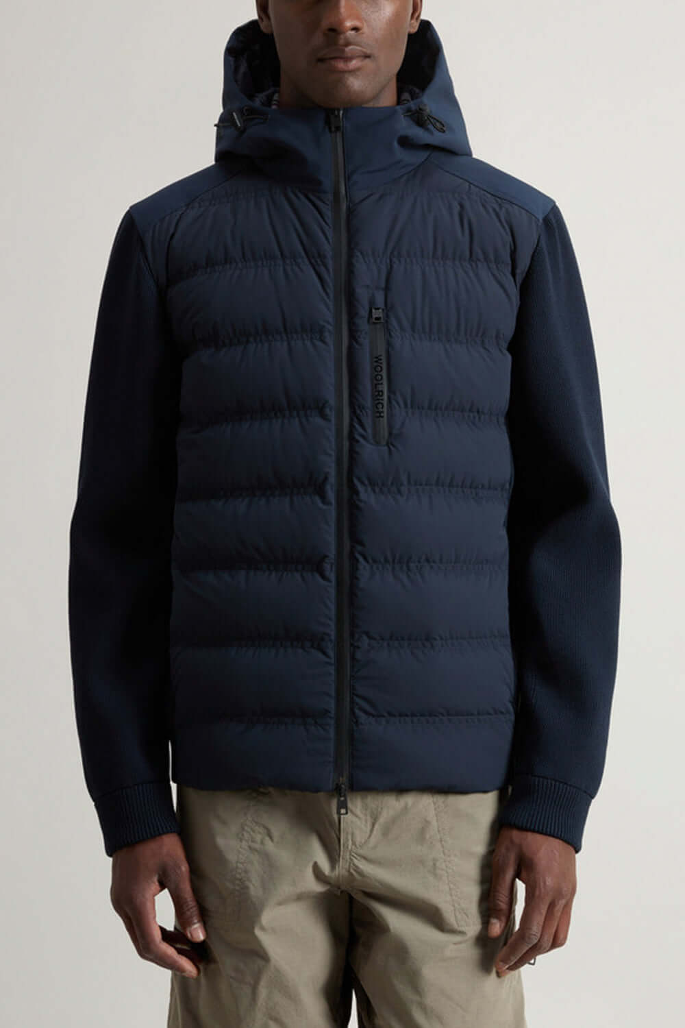 WOOLRICH Giacca ibrida Bering in nylon elasticizzato con finitura opaca Uncategorized WOOLRICH
