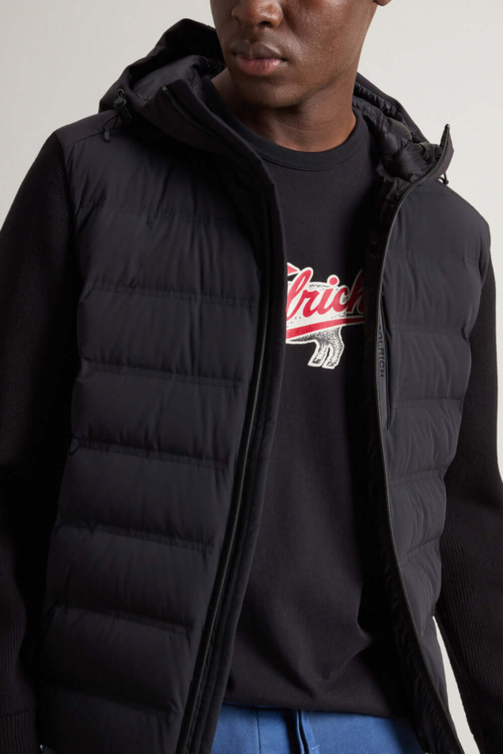 WOOLRICH Giacca ibrida Bering in nylon elasticizzato con finitura opaca Uncategorized WOOLRICH