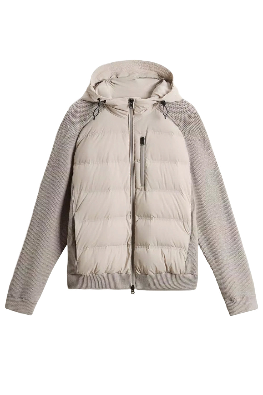 WOOLRICH Giacca ibrida in nylon elasticizzato con finitura opaca