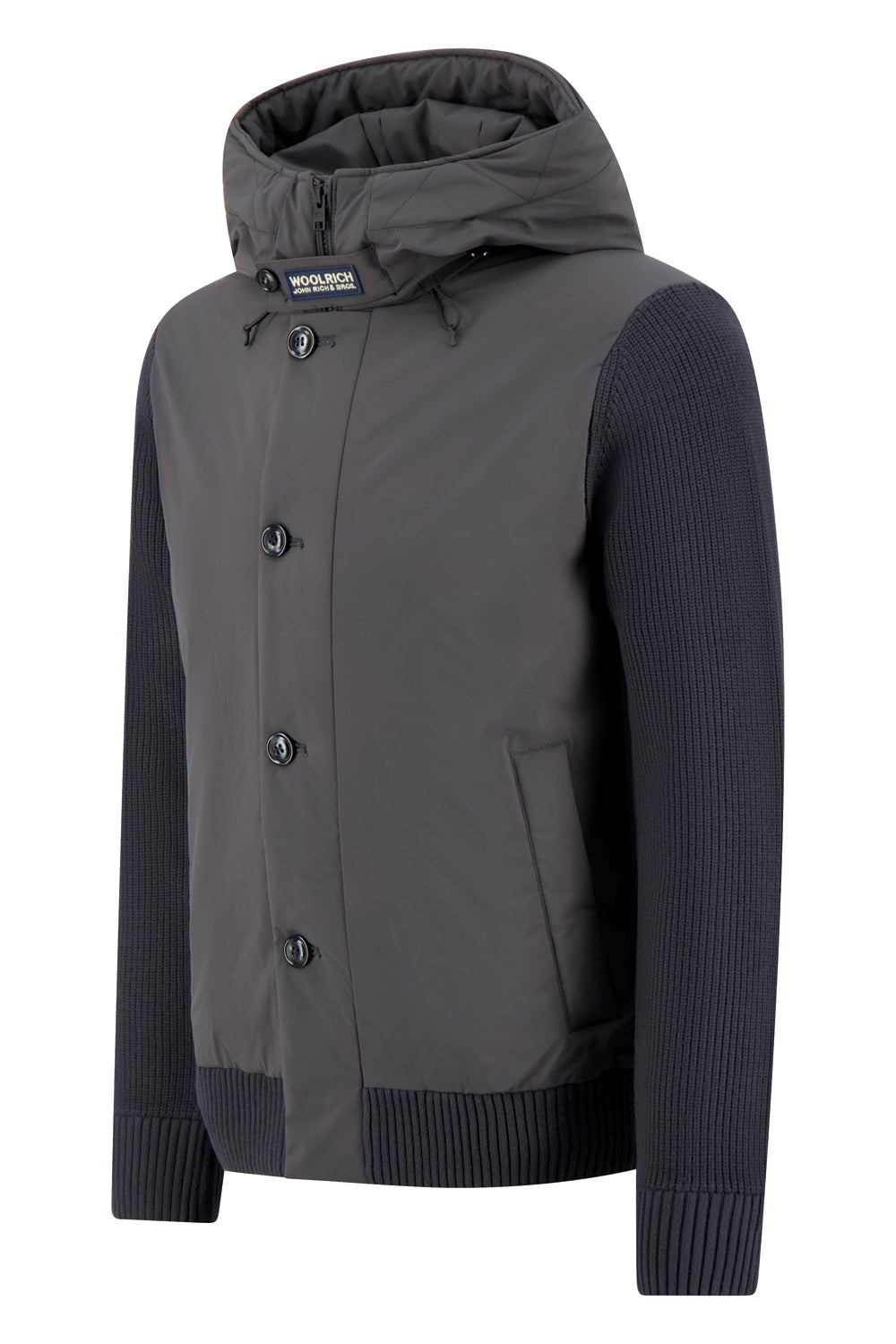 WOOLRICH Giubbotto stretch hybrid mix media
