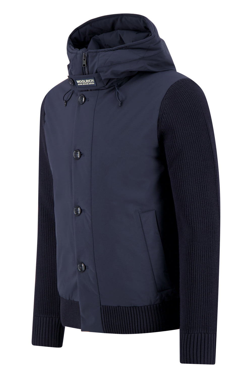 WOOLRICH Giubbotto stretch hybrid mix media