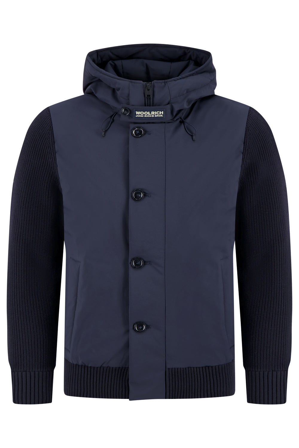 WOOLRICH Giubbotto stretch hybrid mix media