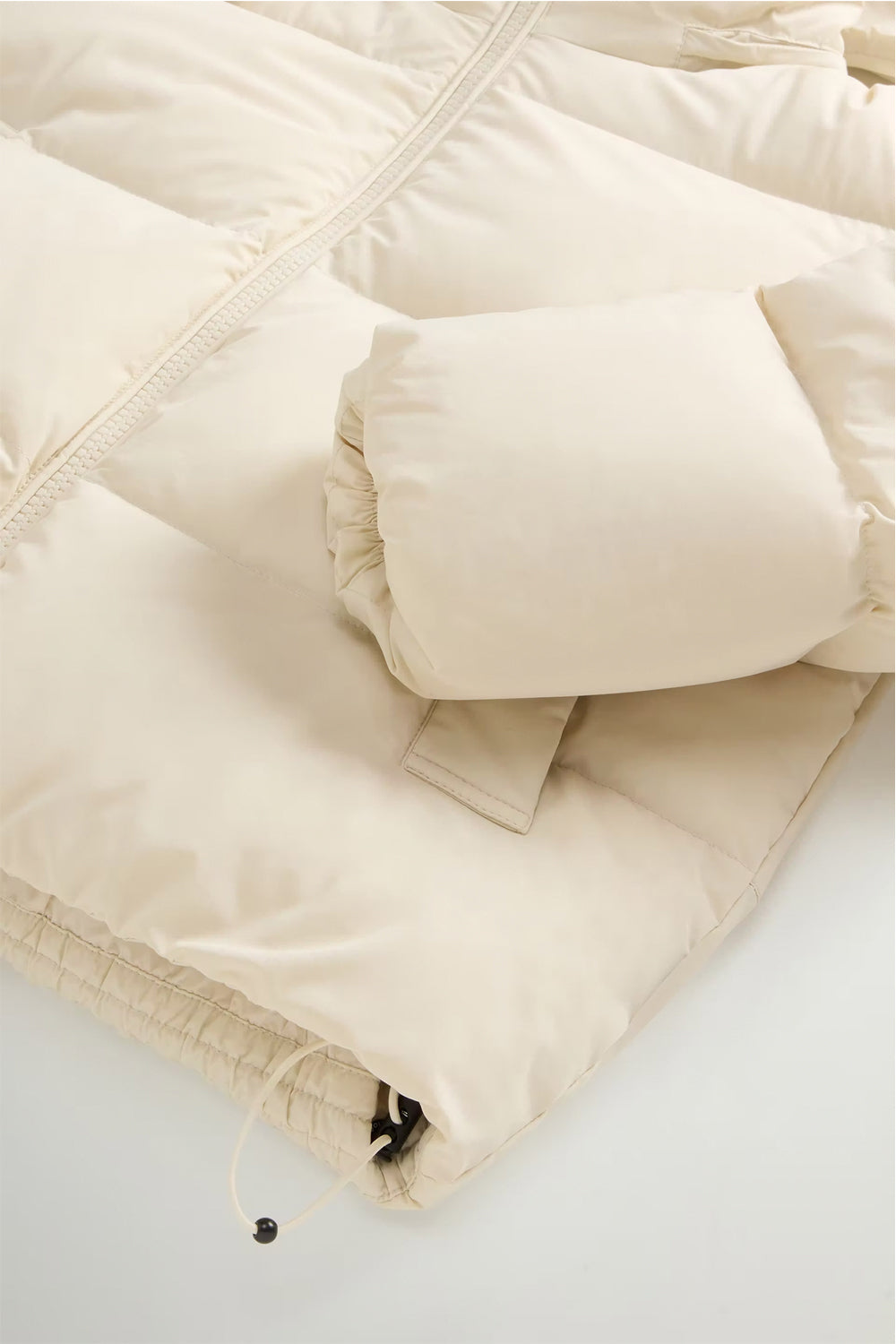 WOOLRICH Piumino Madison in nylon elasticizzato con cappuccio rimovibile
