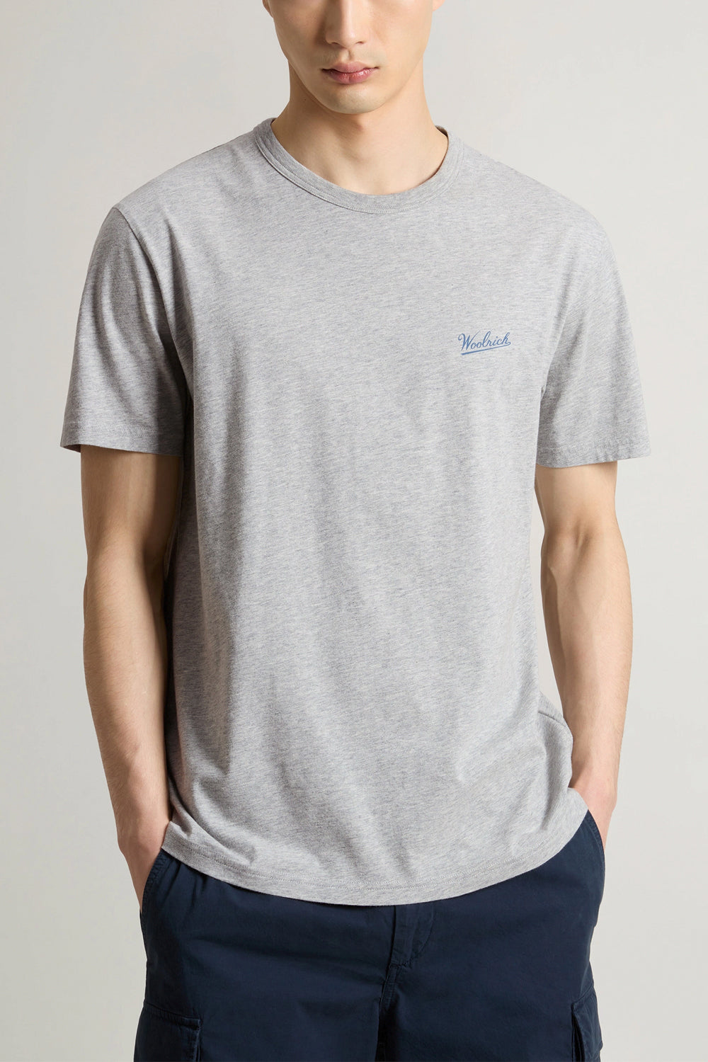 WOOLRICH T-shirt in puro cotone con logo