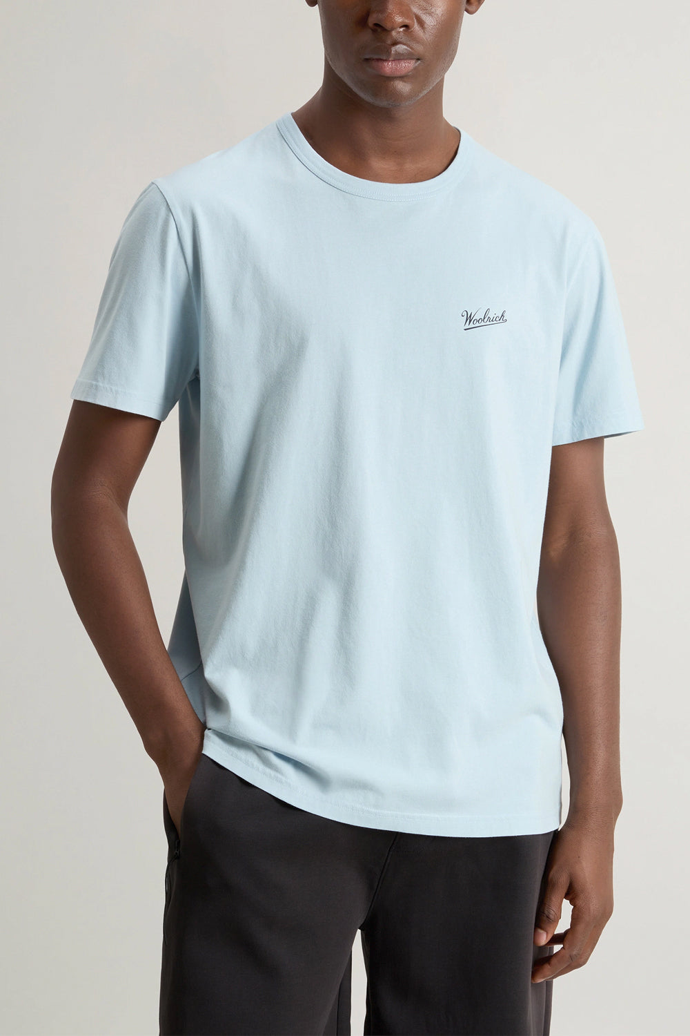 WOOLRICH T-shirt in puro cotone con logo