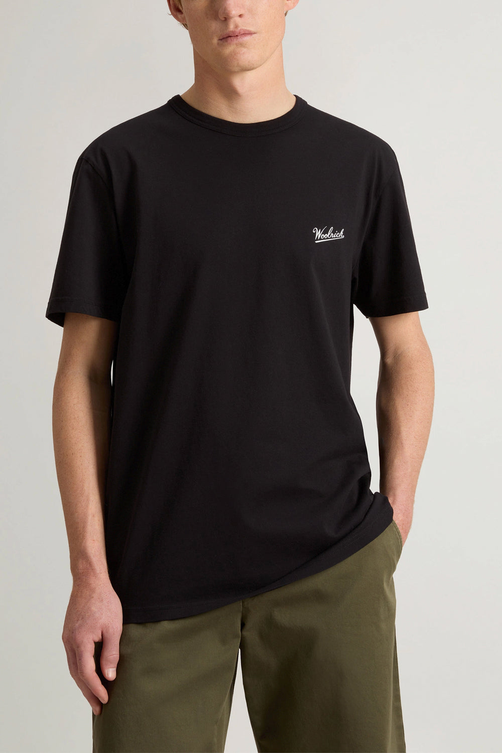 WOOLRICH T-shirt in puro cotone con logo