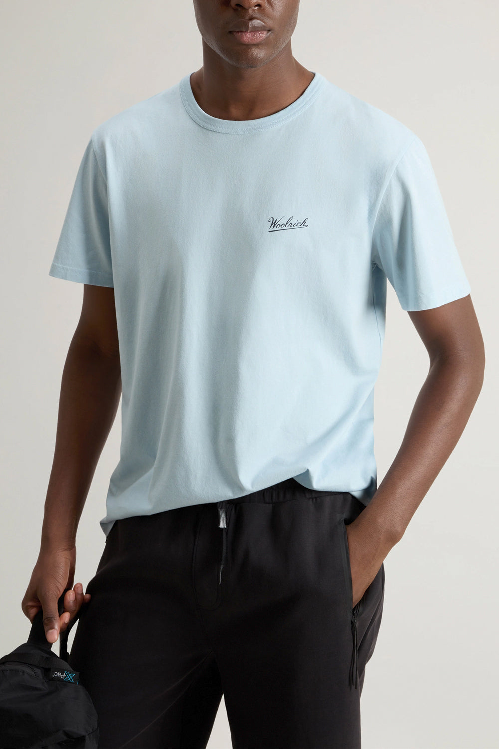 WOOLRICH T-shirt in puro cotone con logo