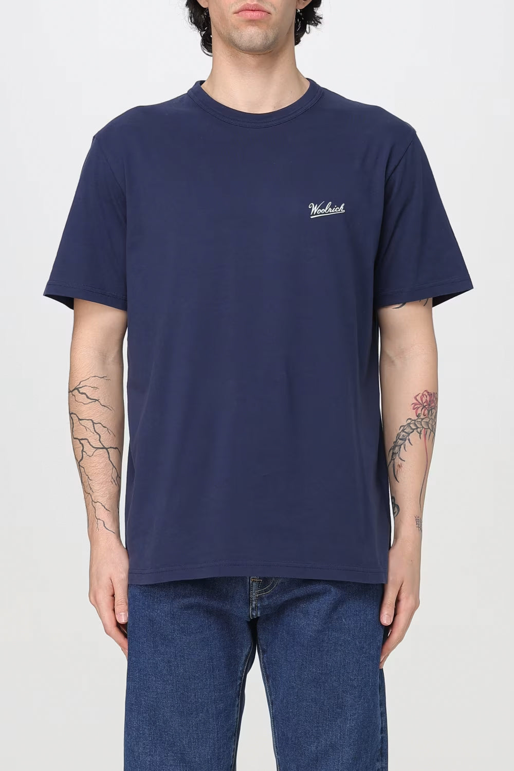 WOOLRICH T-shirt in puro cotone con logo