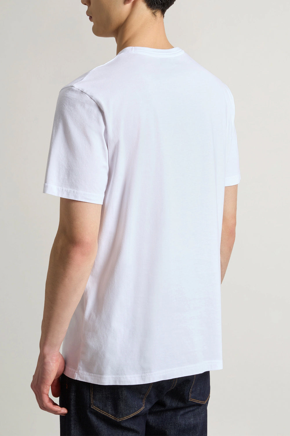 WOOLRICH T-shirt in puro cotone con logo