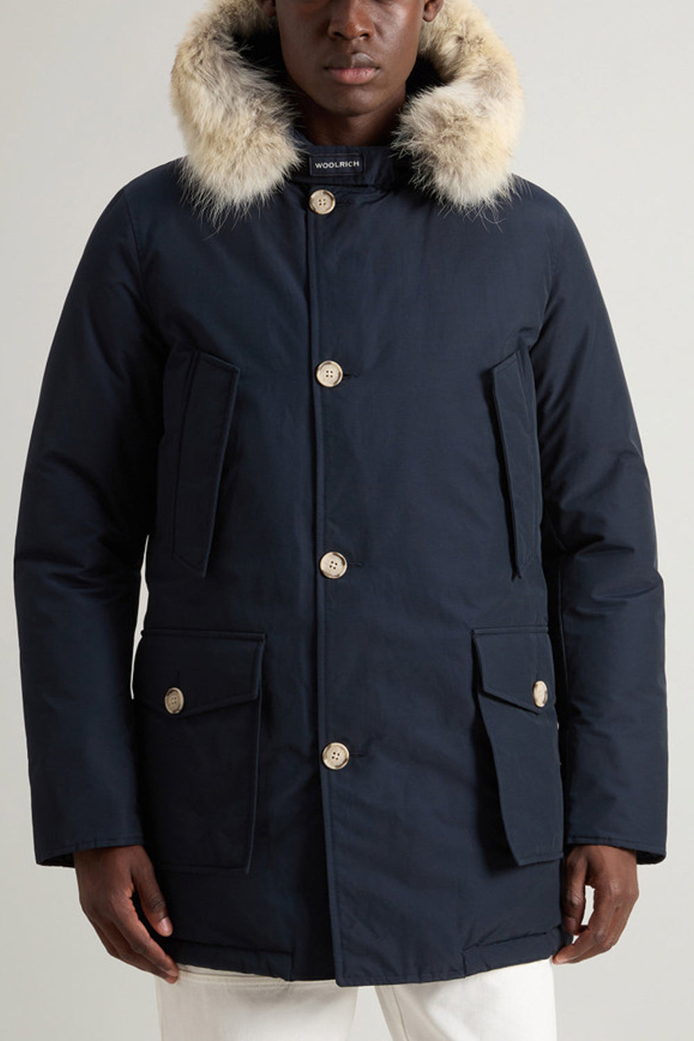WOOLRICH Arctic Parka in Ramar Cloth with removable fur